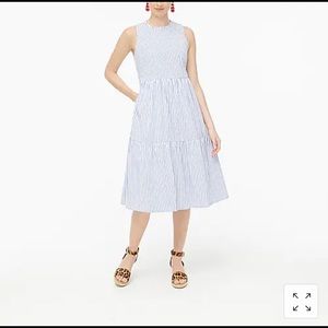J. Crew Tiered Midi Dress Size 6